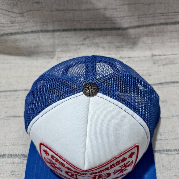 Chrome Hearts Blue Embroidered Trucker Hat - Picture 5 of 6